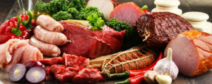 rødt kjøtt, mettet fett, kolesterol, protein